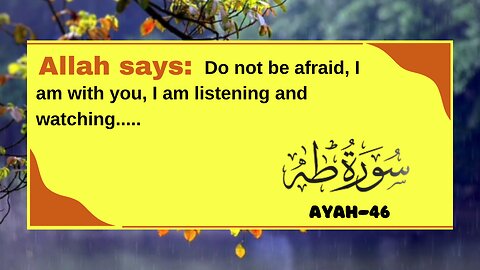 Holy Qur'an.Recitation of Surah Taha,Ayah-46💕