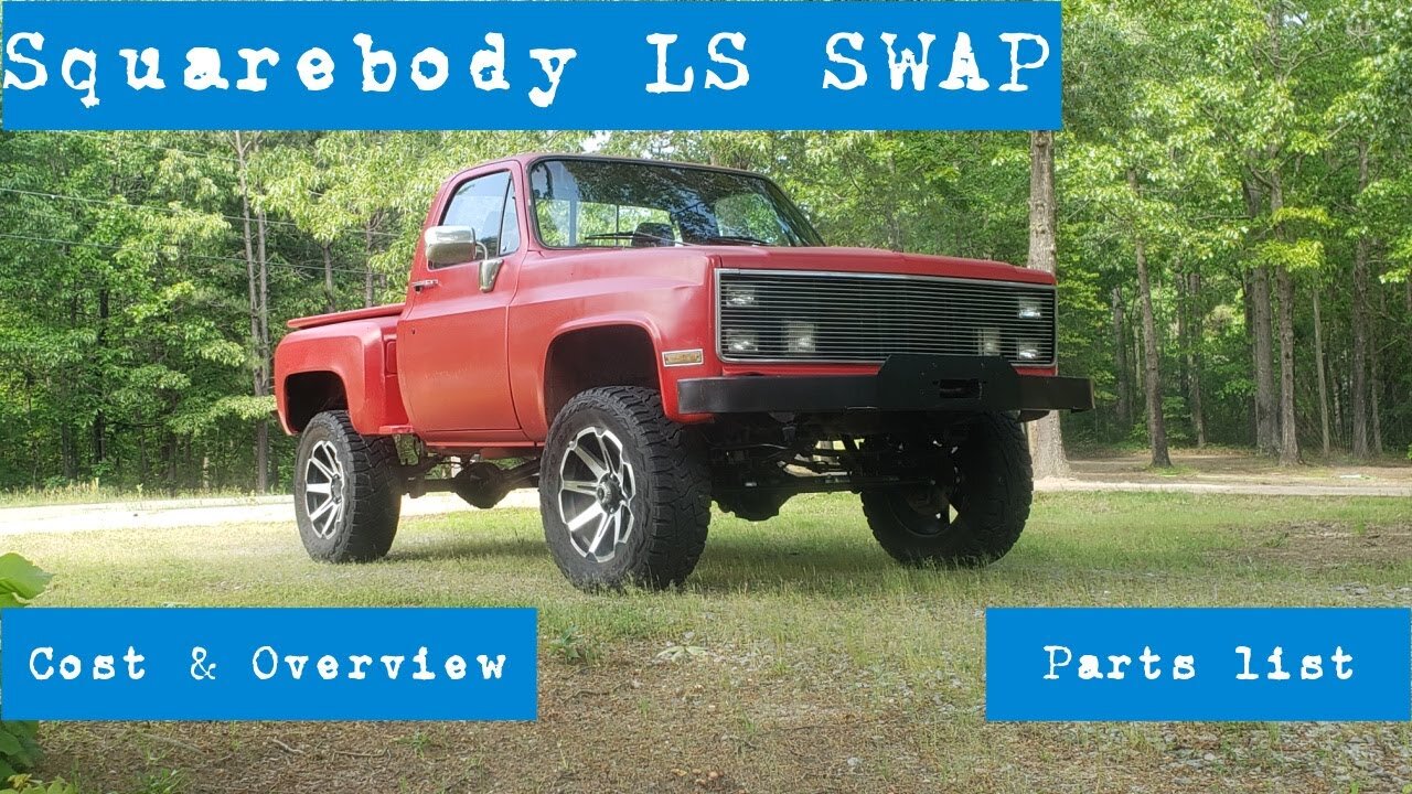 Squarebody LS Swap Overview and Cost "All parts linked in description"