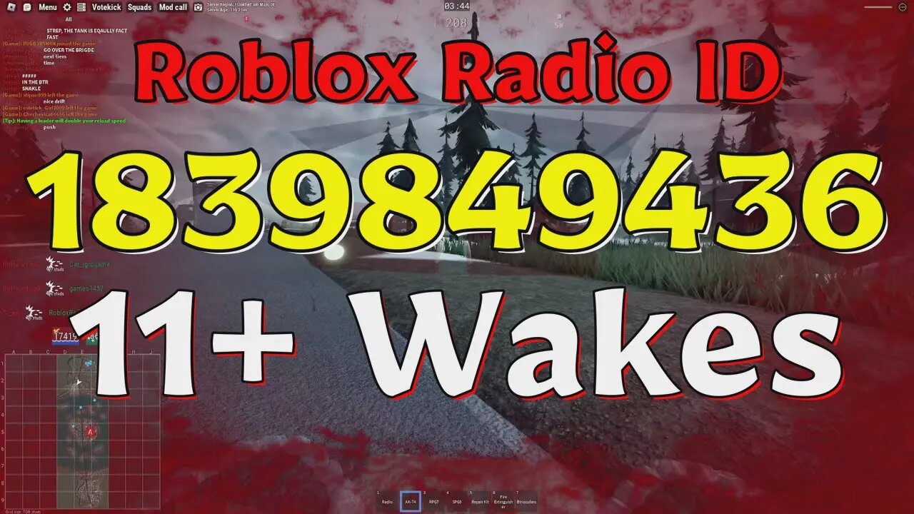 Wakes Roblox Radio Codes/IDs