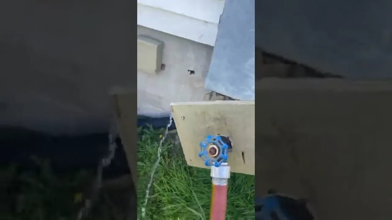 Guy Rips Hose Spout Off of House! #MegaFails #Shorts
