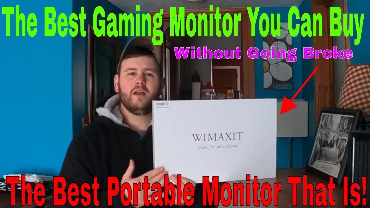 WIMAXIT Unboxing Portable Monitor 15.6inch USB C HDMI Monitor for Laptop/PC/Mac Display GamingScreen