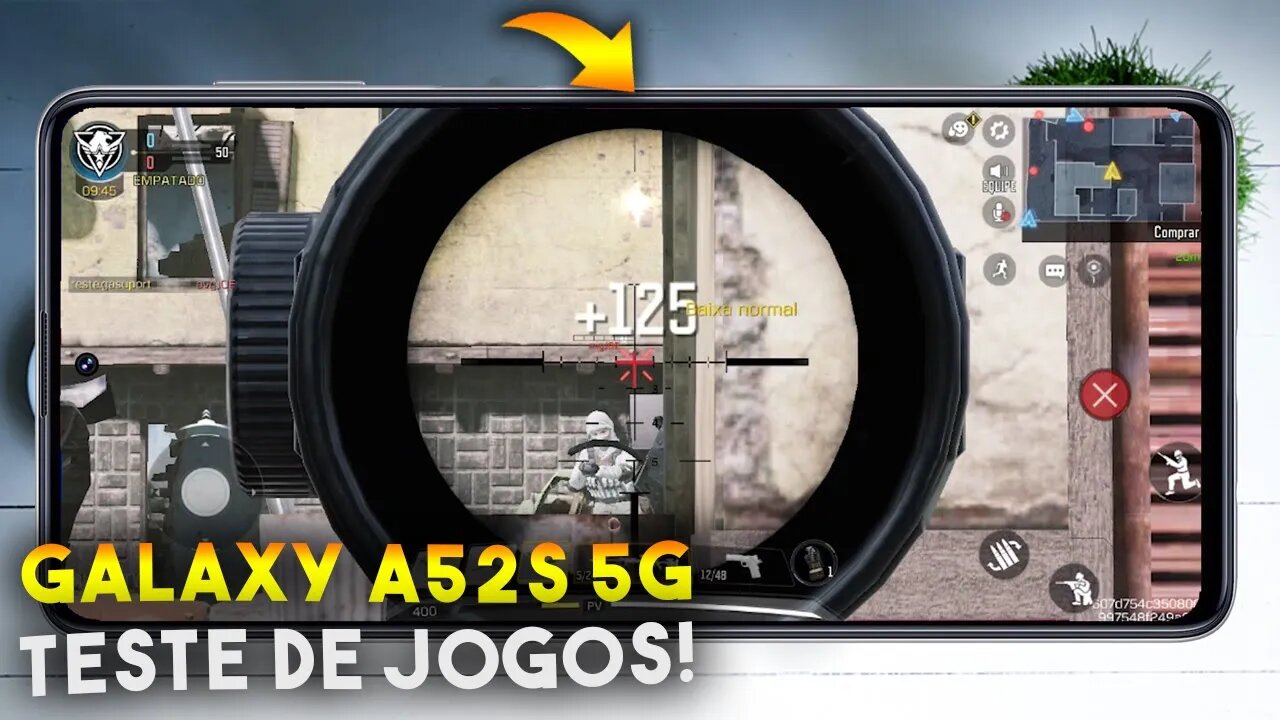 GALAXY A52s 5G - Teste de JOGOS! COD Mobile, Asphalt 9 e Free Fire será que roda liso?