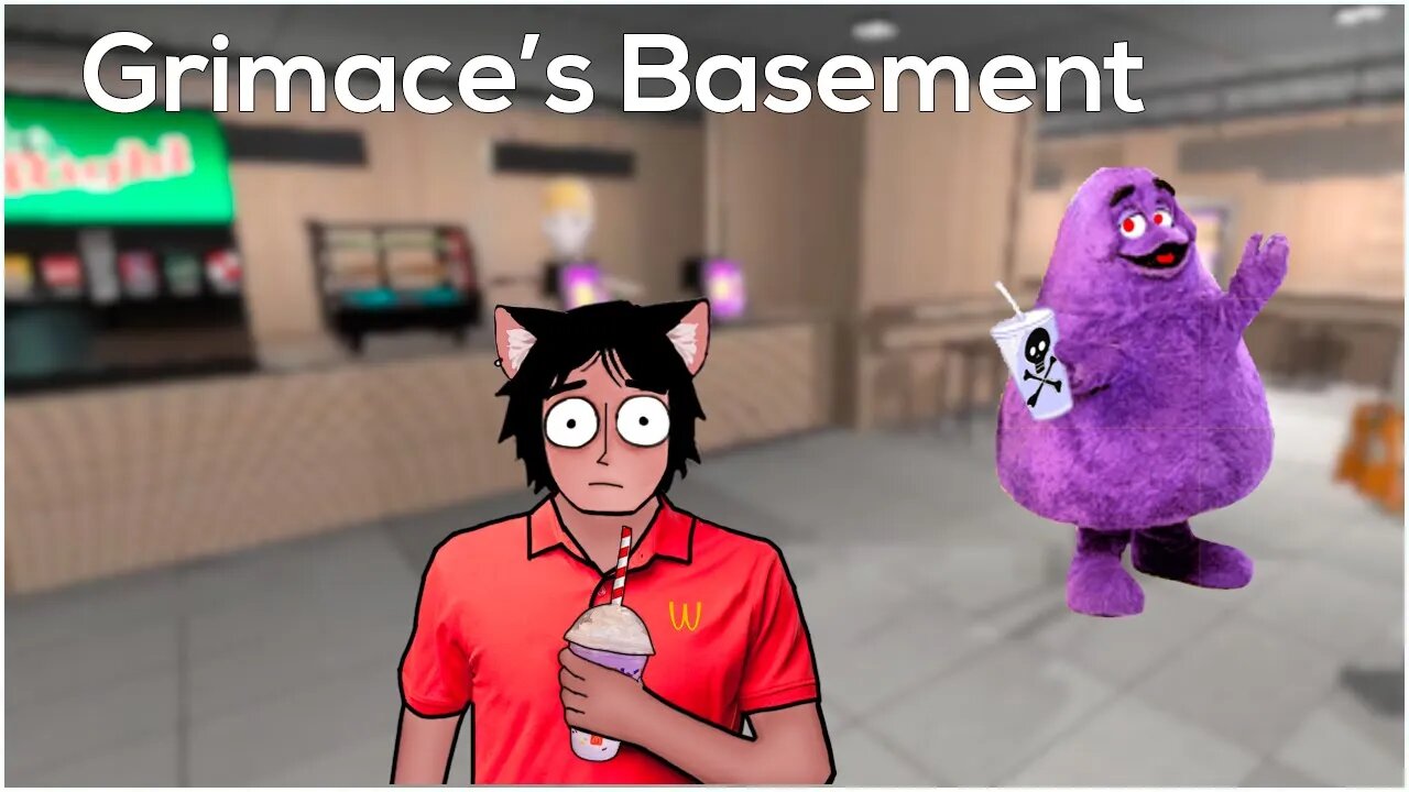 TOMEI O FAMOSO MILKSHAKE DO MAL DO TIKTOK 🥤🥶 - GRIMACE'S BASEMENT