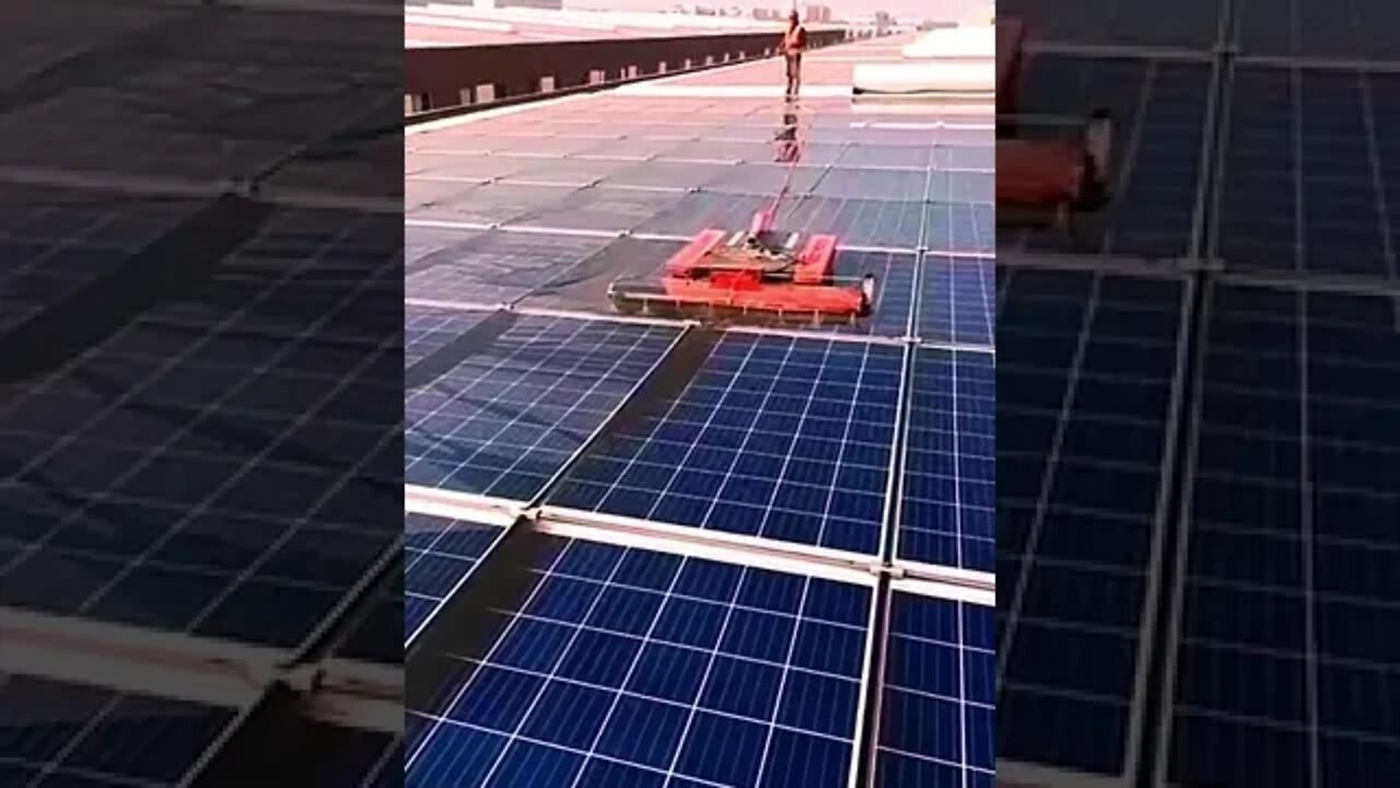 amazing sloar machine cleaning robot