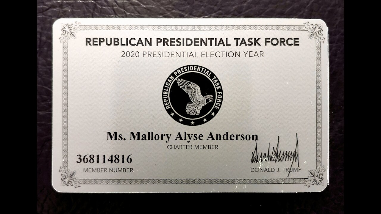 My Official 'Trump Card' | Republican Presidential Task Force | 2020 Presidential Election Year