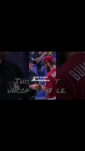 Sticky substance check goes wrong 😳 #stickysubstance #baseball #baseball