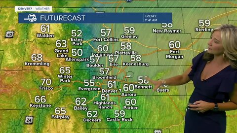 Cold front now racing in across northeastern Colorado