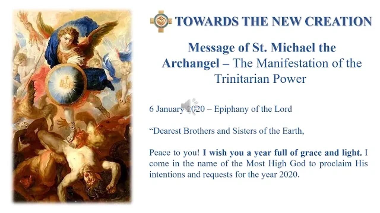 message 06 01 2020 The Manifestation of the Trinitarian Power