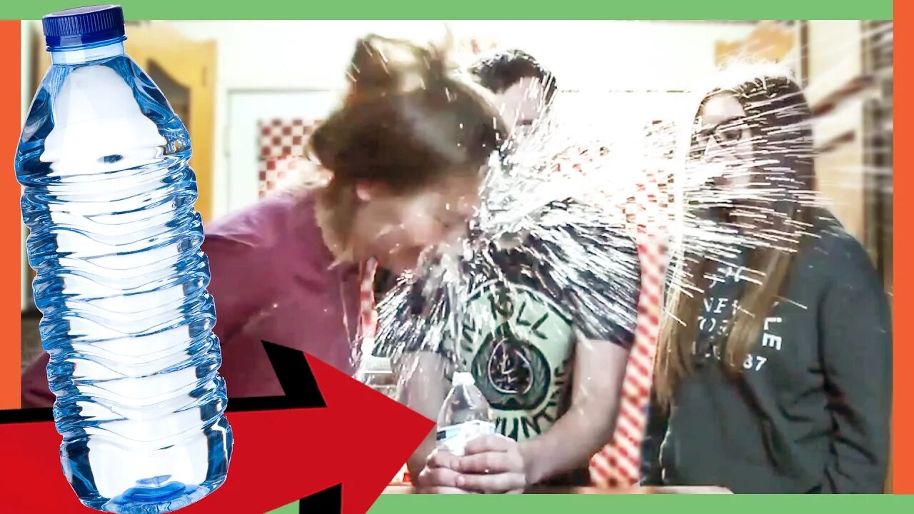 COIN PRANK ON MOM - EXPLODING WATER BOTTLE COIN TRICK