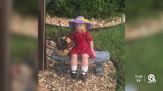 Couple's memorial statue of granddaughter stolen