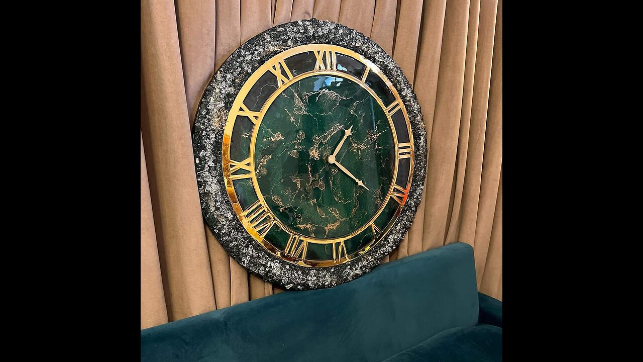 RESIN EPOXY WALL CLOCK 🕒