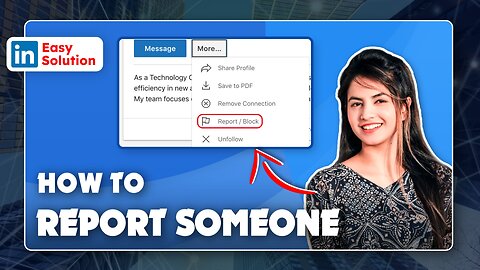 🌐🚫 **How to report someone on LinkedIn!** 🚀🚨