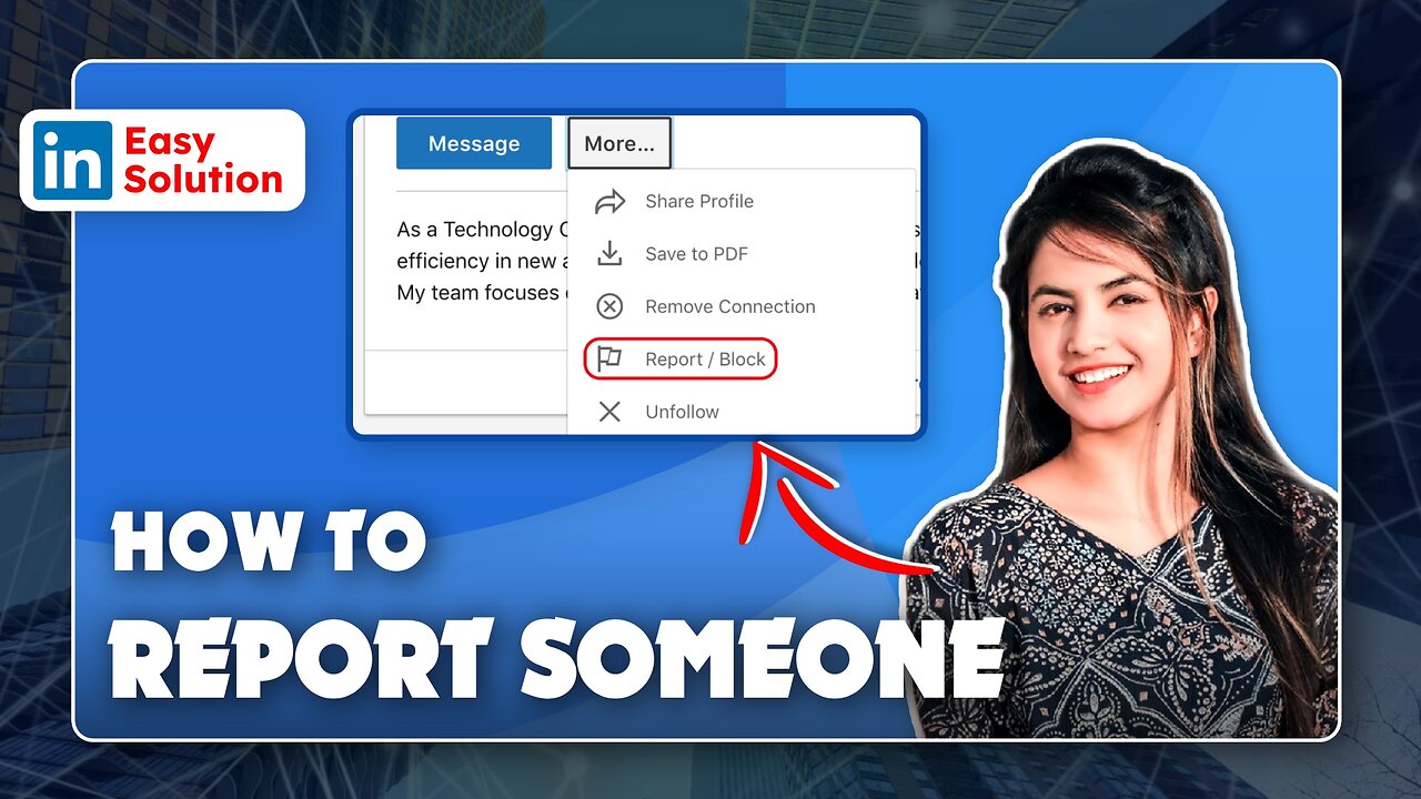 🌐🚫 **How to report someone on LinkedIn!** 🚀🚨