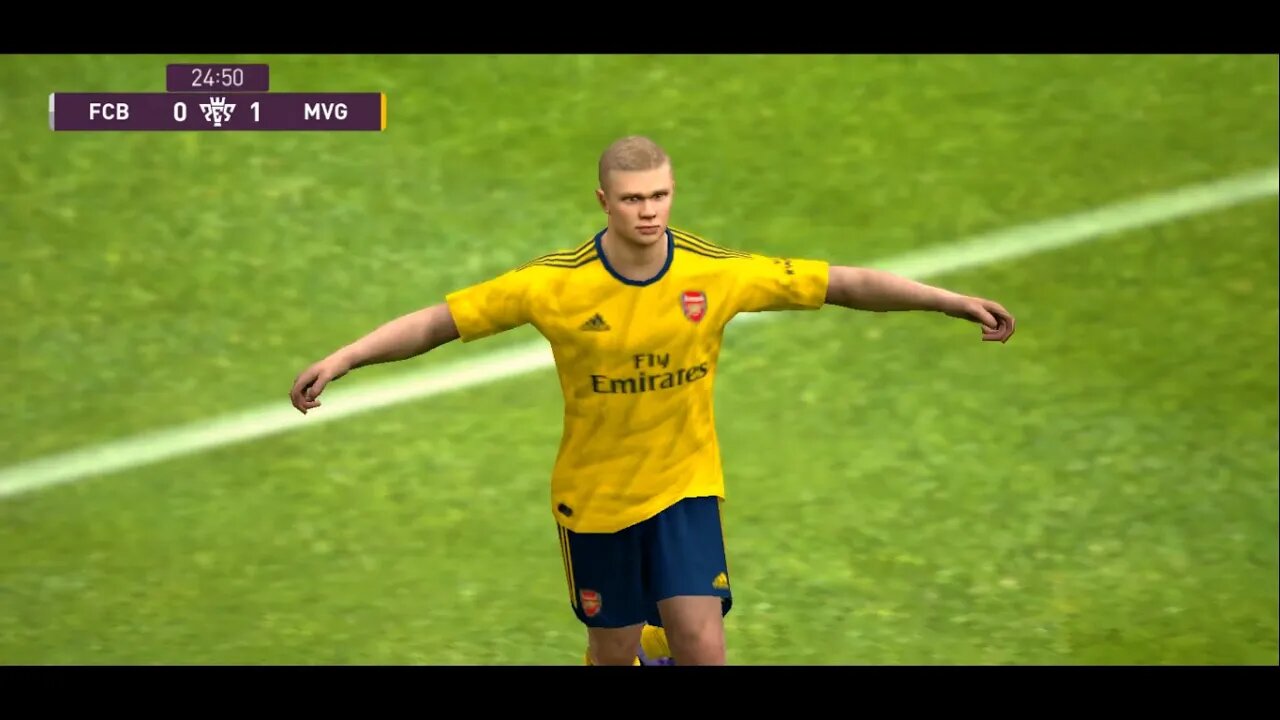 Erling Håland Goal Celebrations in PES 20 MOBILE