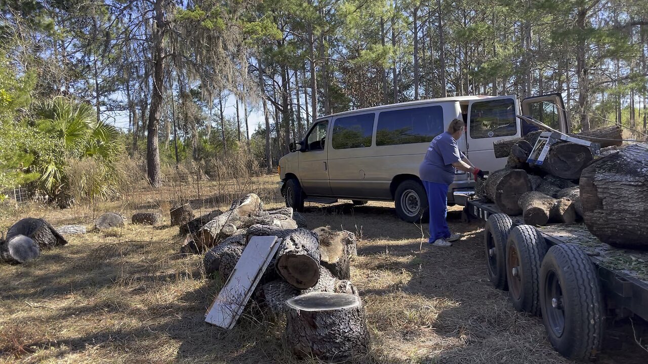 How to move logs from a wheelchair