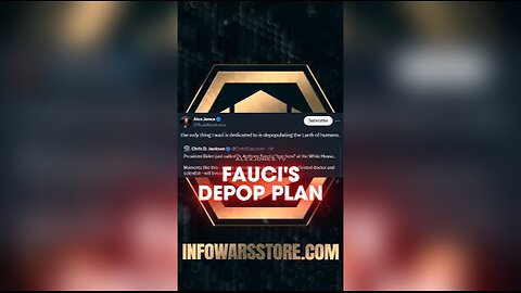 Fauci Dedicated To Depopulation - Alex Jones on X