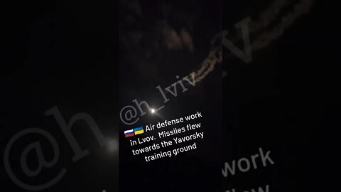 🇷🇺🇺🇦 Air Defense Working In Lvov. Missiles Flew Towards The Yavorsky Training Grounds