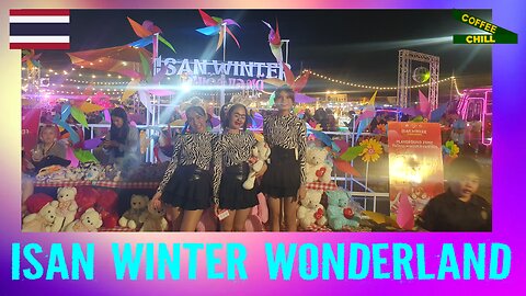 ISAN Winter Wonderland - Playground & Art Installation / Music / Food / Udon Thani Thailand #udon TV
