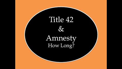 Title 42 and Amnesty: How Long?