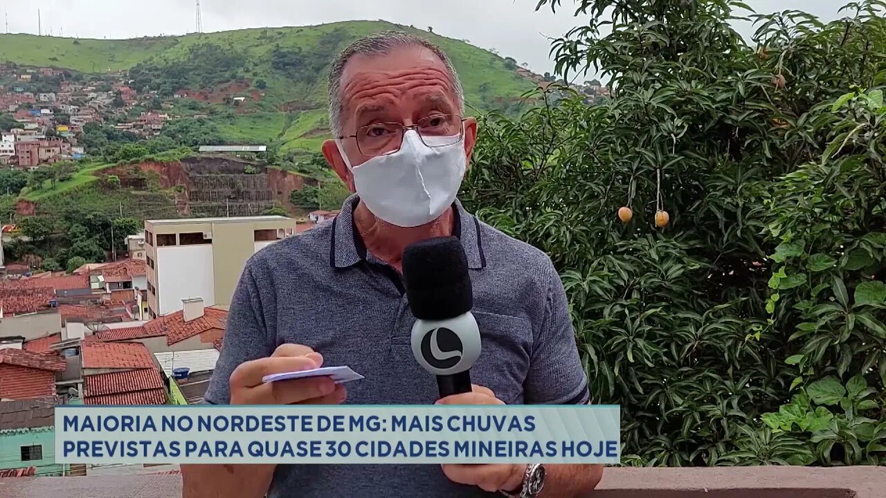 Maioria no nordeste de Minas Gerais: mais chuva prevista para quase 30 cidades mineiras hoje