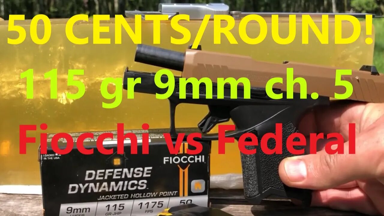 Taurus GX4 115 gr 9mm test: cheap hollow points Fiocchi Defense Dynamics v Federal Train & Protect