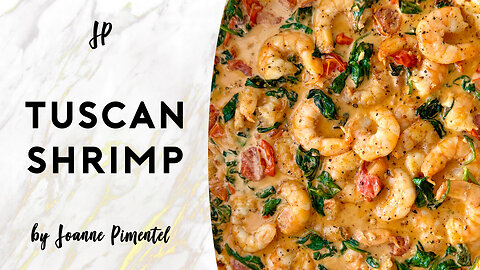 TUSCAN SHRIMP | Super Easy Dinner or Appetizer!!