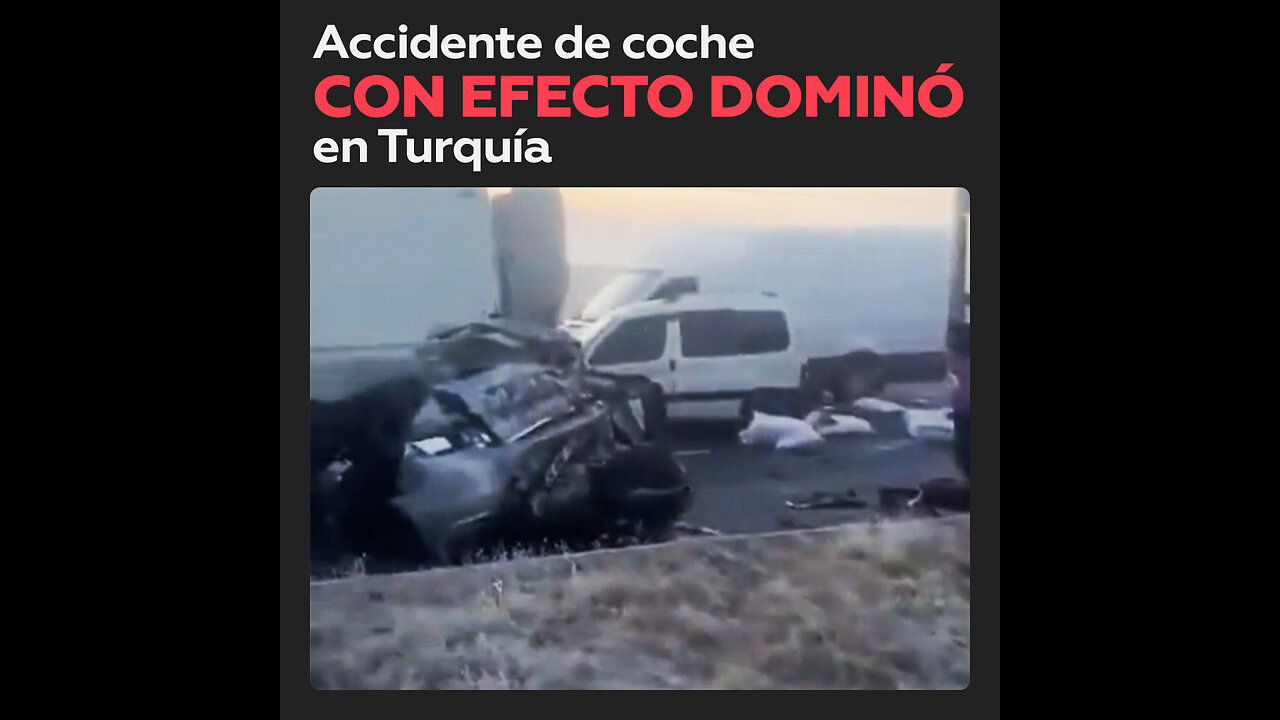 Colisión provoca accidente en cadena en Turquía