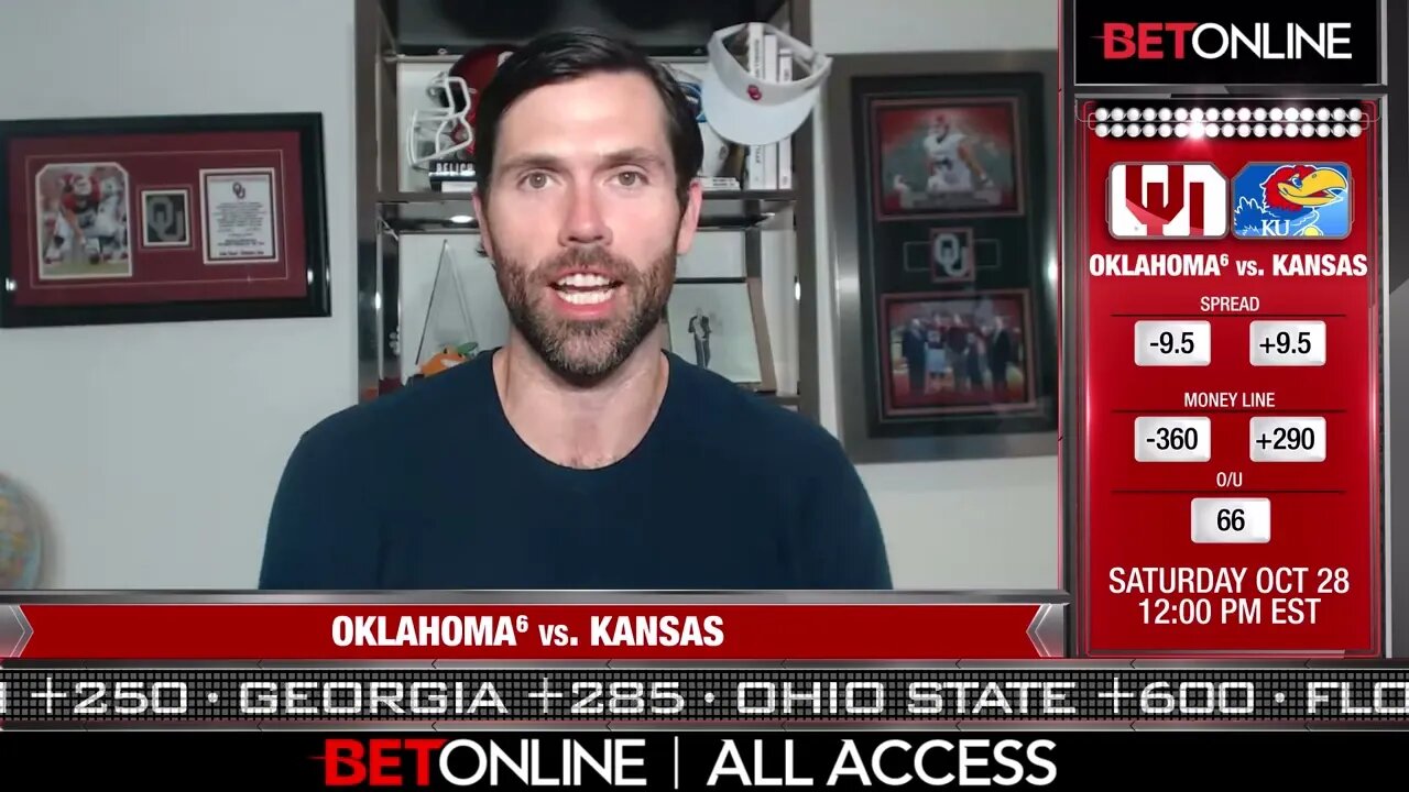 Oklahoma vs Kansas College Football Picks | BetOnline All Access