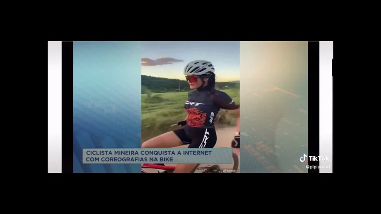 Ciclista mineira faz sucesso na internet com coreografias na bike