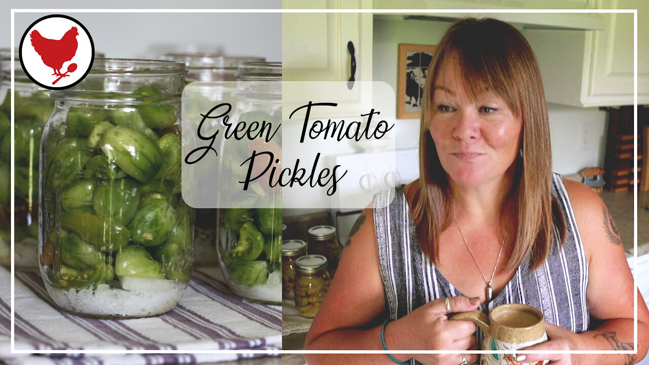 GREEN TOMATO PICKLES - Preserving the Harvest | A Good Life Farm