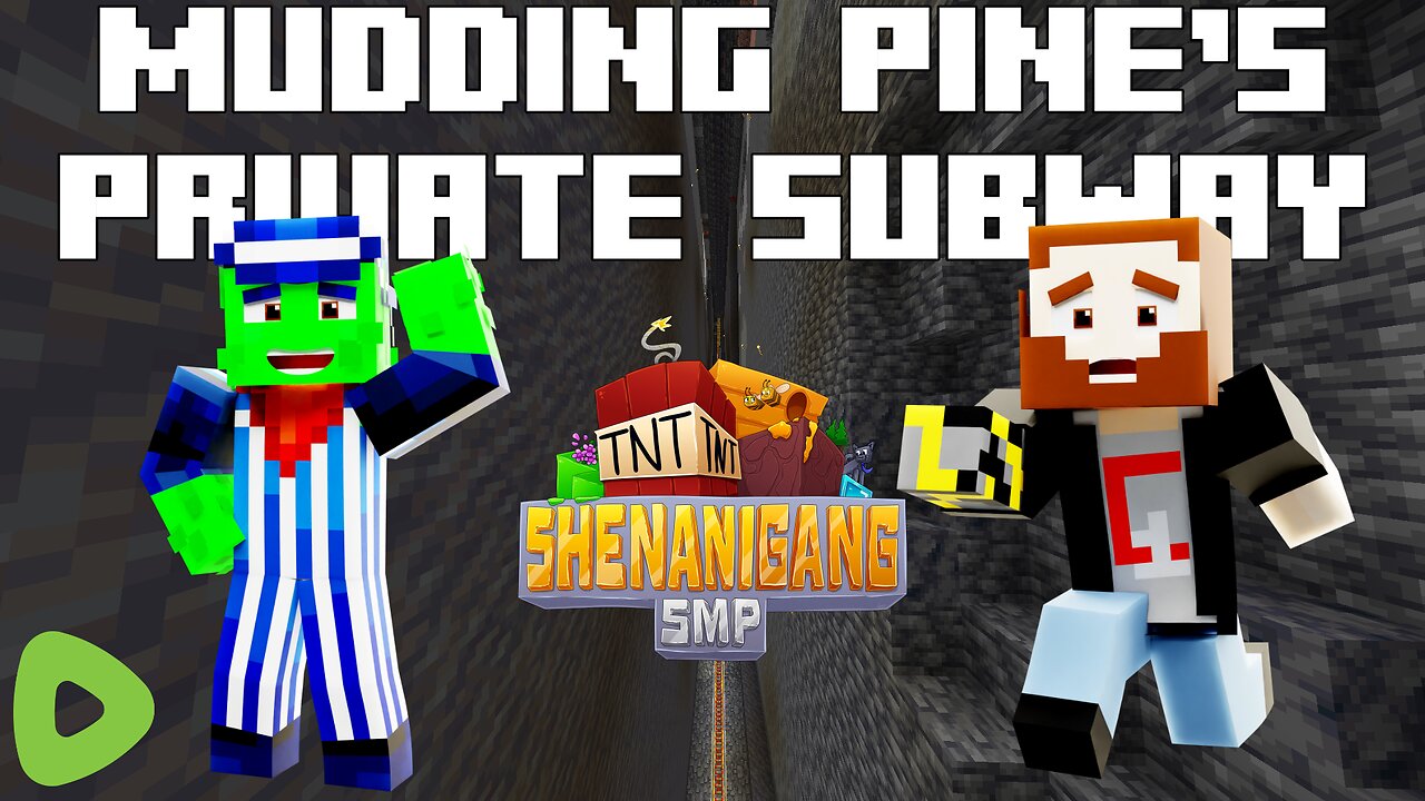Spilling Mud On Pine's PRIVATE Subway System! - Shenanigang SMP