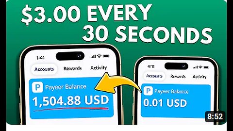 Make Money Online Watching Video Ads (30 SECONDS = $3.00)