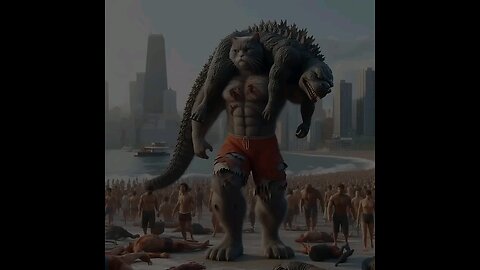 CAT DEFEATING GODZILLA😱 [cat 🆚 godzilla]