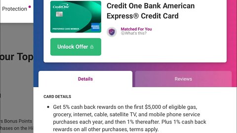 New Credit One American Express Credit Card Overview
