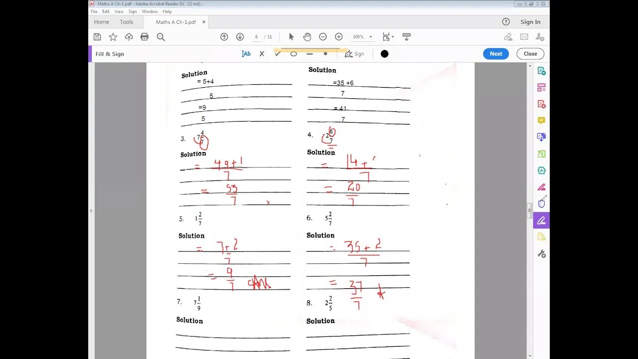 Maths A Ch 1 Class 5 3 4 21