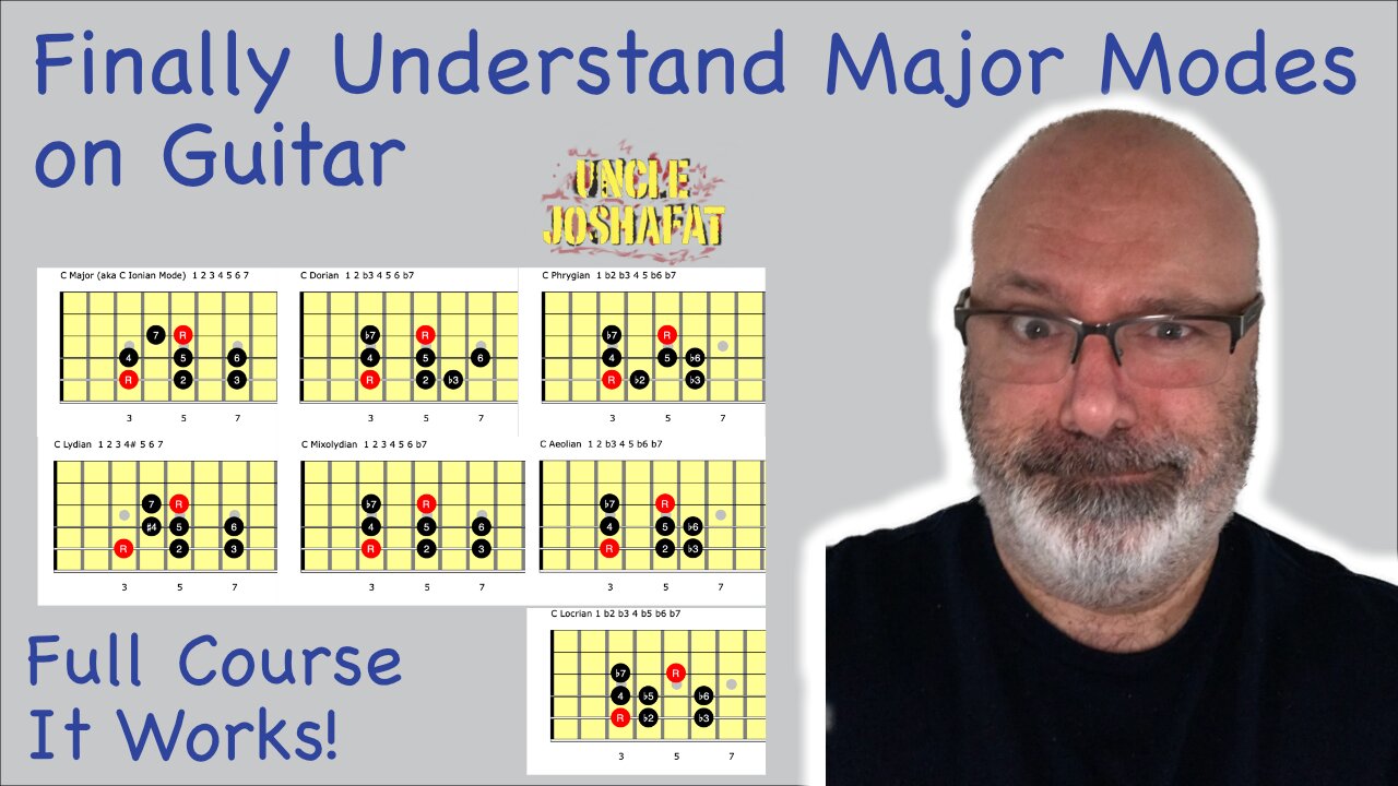 How to Finally Understand Major Modes on Guitar | Uncle Joshafat