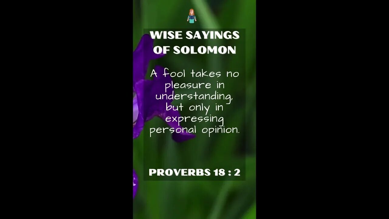 Proverbs 18:2 | NRSV Bible - Wise Sayings of Solomon