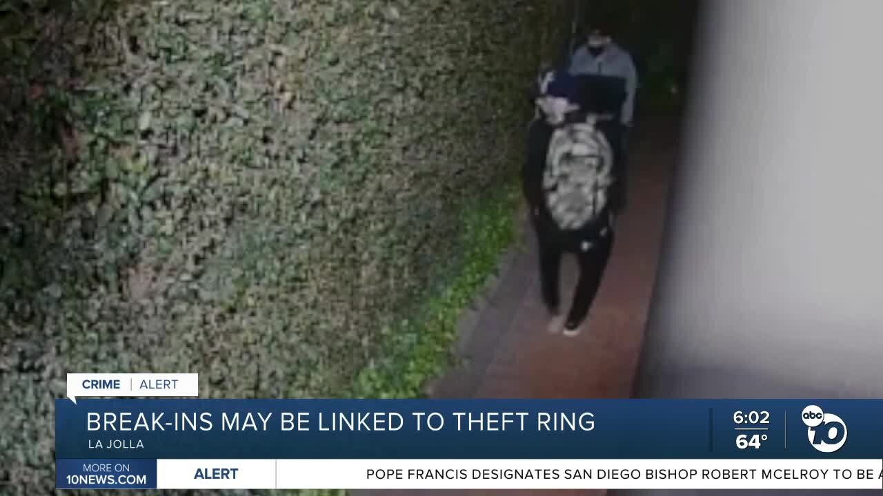 La Jolla burglaries may be linked to theft ring