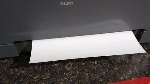 Making white decals with ALPS MD 1000 printer