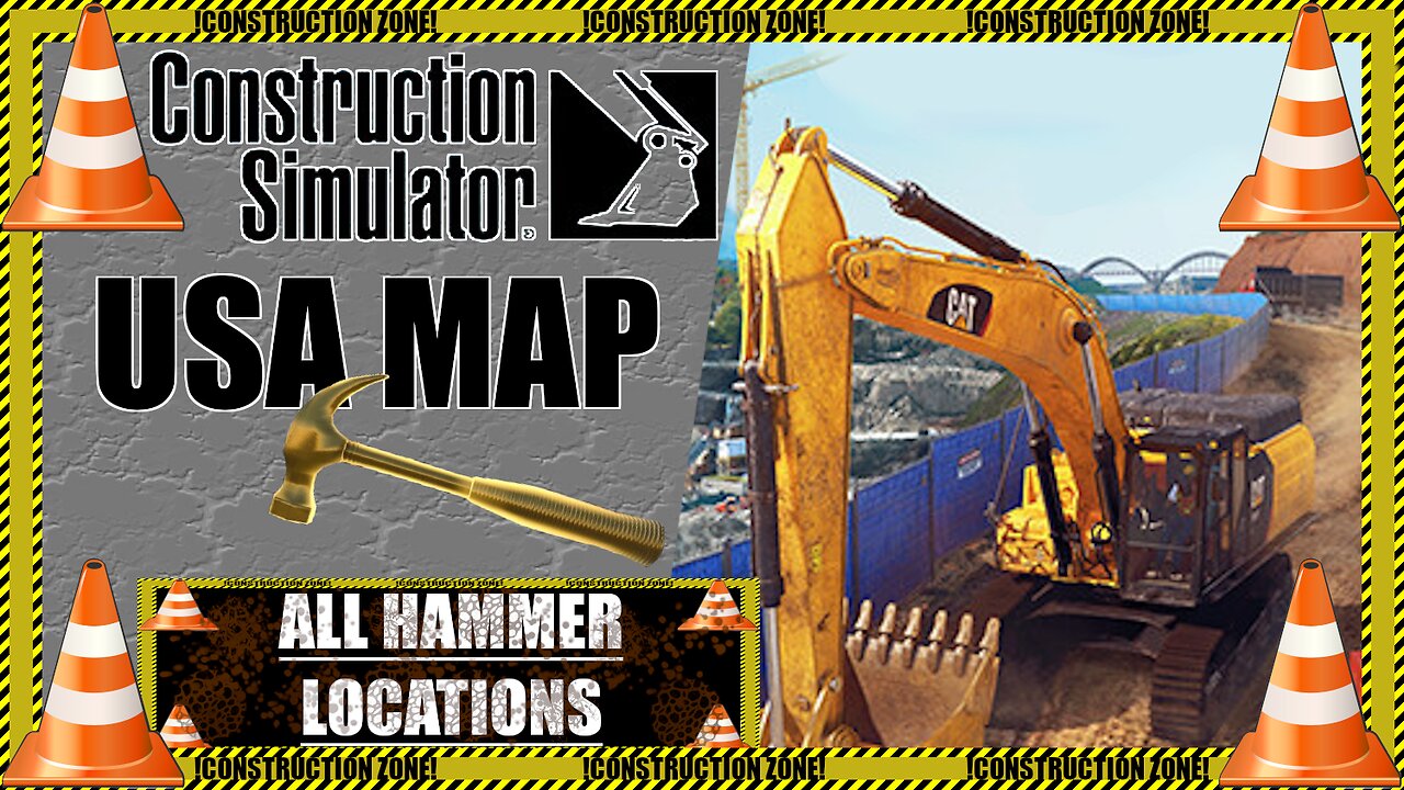 Construction Simulator (2022) 🚧 All USA Map Hammer Locations