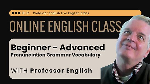 English Class Live! 5 English Classes in 1 Video speaking grammar vocab pronunciation