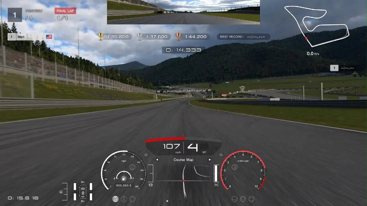 GT7 Circuit Experience Gold - Red Bull Ring 1:35.561