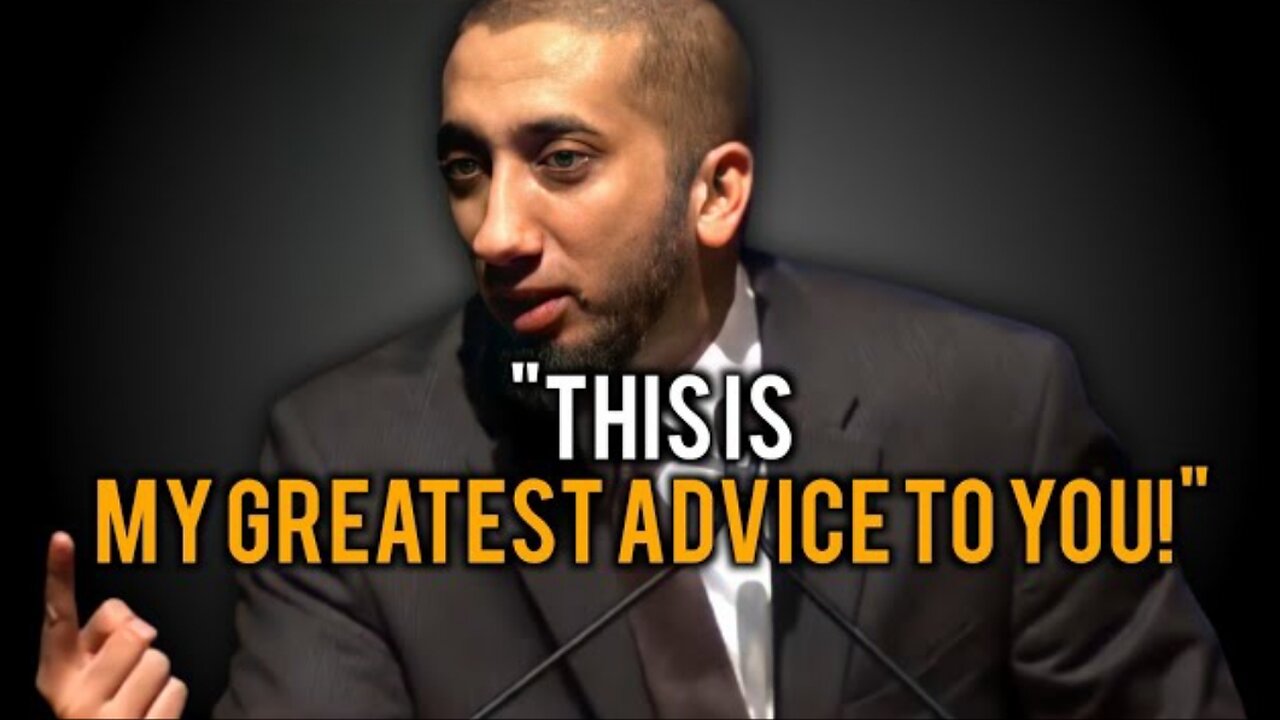 Nouman Ali Khan Advice to Young People - Best Motivational Video