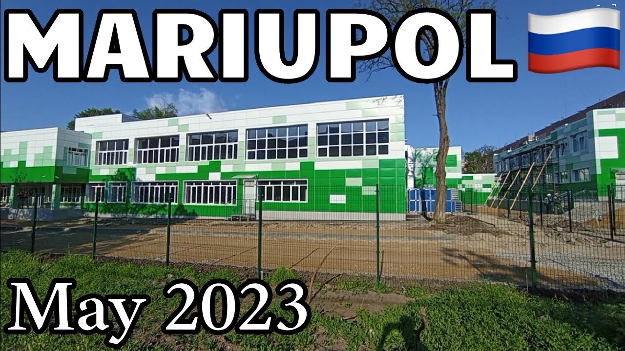 MARIUPOL a MAGGIO 2023. UNIVERSITÀ,SCUOLE,RICOSTRUZIONE DOCUMENTARIO La ricostruzione di Mariupol dei RUSSI e altri filmati fatti da NIck un residente della città RUSSA che fa vedere i lavori