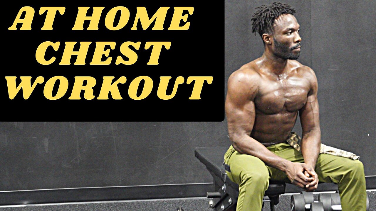 HOW TO GROW YOUR CHEST AT HOME | 10 MINS (DUMBBELLS ONLY)