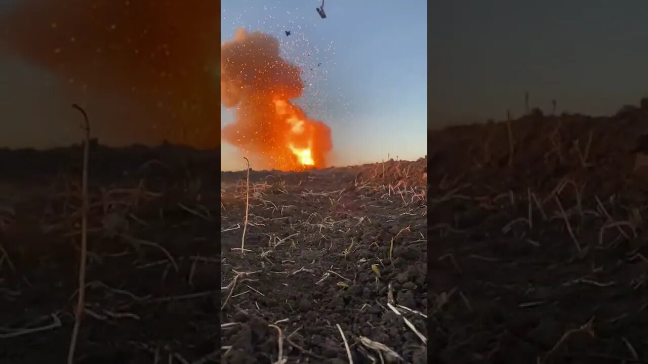 🇺🇦Graphic War18+🔥Beautiful Destruction of Ruski-Nazi Tank Eliminated - Ukraine Forces(ZSU) #Shorts