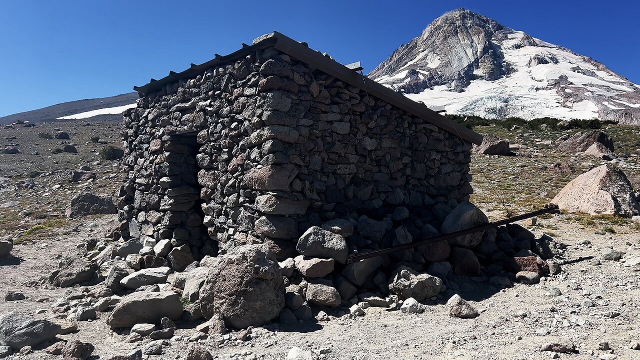 Approach, Arriving At & Exploring Cooper Spur Stone Shelter! | Mount Hood | Timberline | 4K | Oregon