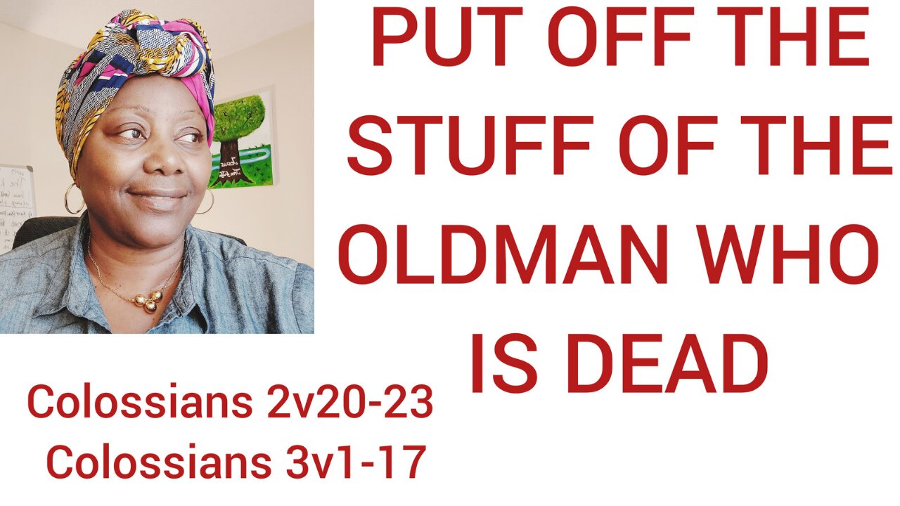 Put off the stuff of the Oldman who is Dead,