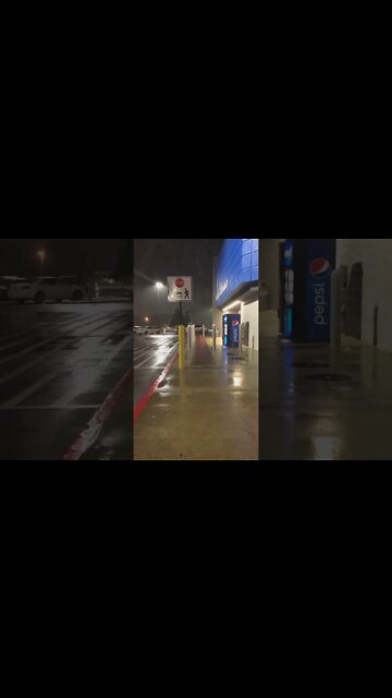 Snow At Monticello Arkansas Walmart On 1/10/21