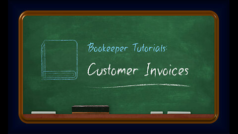 Customer Invoices - Tutorial